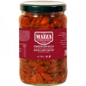Pomidorai džiovinti saulėje aliejuje MAZZA Italy, 1.6 kg / 0,9 kg